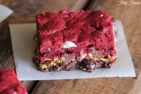 red-velvet-smores-bars-picky-palate-best-cookie image