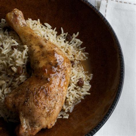 cardamom-chicken-with-rice-pilaf-recipe-food-wine image