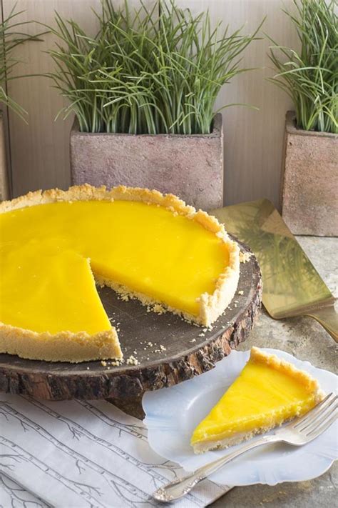lemon-tart-in-a-gluten-free-shortbread-crust image