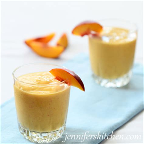 fresh-peach-smoothie-jenniferskitchen image