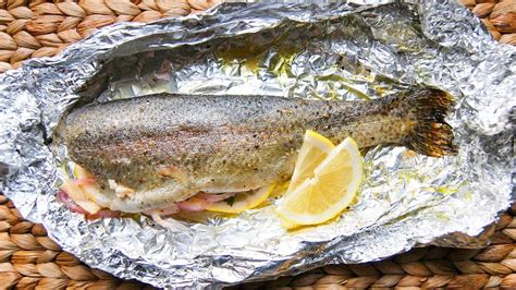 easy-20-minute-oven-baked-trout-recipe-youtube image