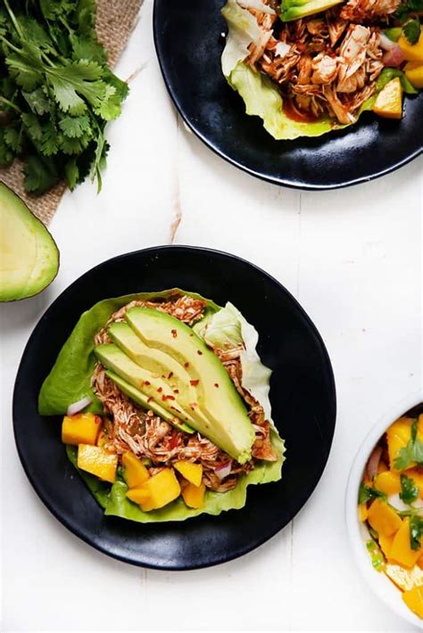 caribbean-pulled-chicken-lettuce-wraps-lexis-clean image