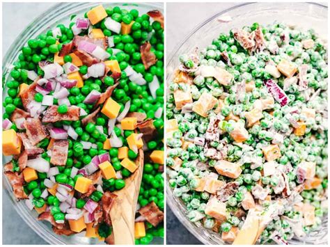 best-ever-creamy-pea-salad-with-bacon-the-recipe-critic image