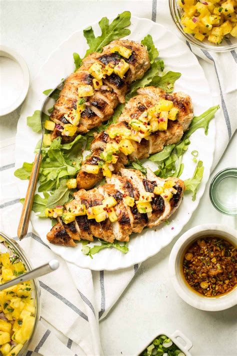 sesame-ginger-grilled-chicken-with-pineapple-salsa image
