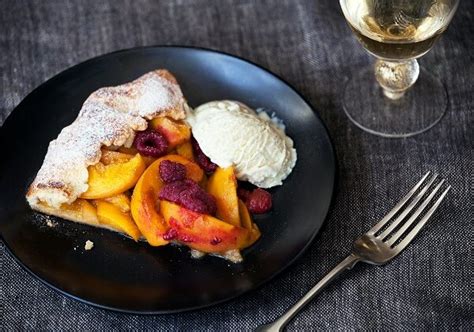 peach-and-raspberry-rustic-tart-recipes-for-food image