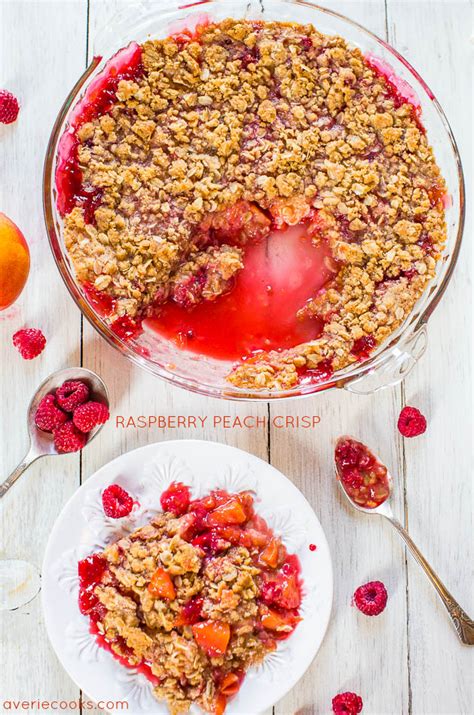 fresh-peach-raspberry-crisp-averie-cooks image
