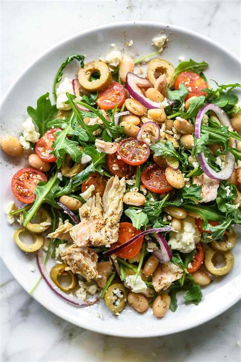 tuscan-tuna-and-white-bean-salad-foodiecrushcom image