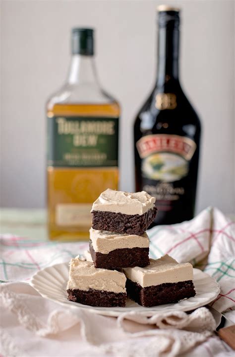 boozy-irish-brownies-with-irish-cream-whiskey-ganache image