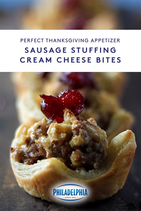 sausage-stuffing-cream-cheese-bites-recipe-food image
