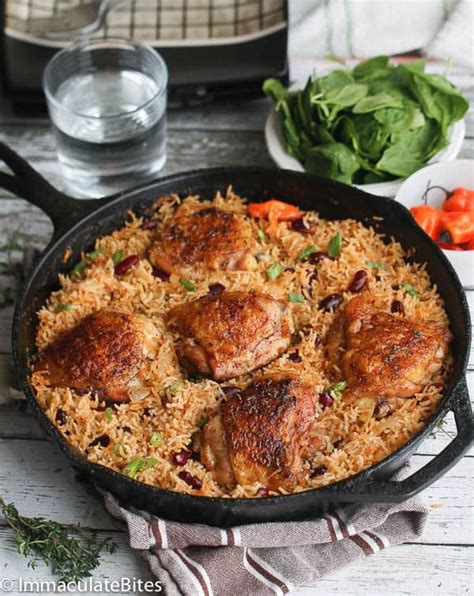 one-pot-caribbean-jerk-chicken-rice-immaculate image