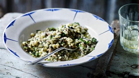 pearl-barley-with-spinach-and-pork-mince-recipe-bbc-food image