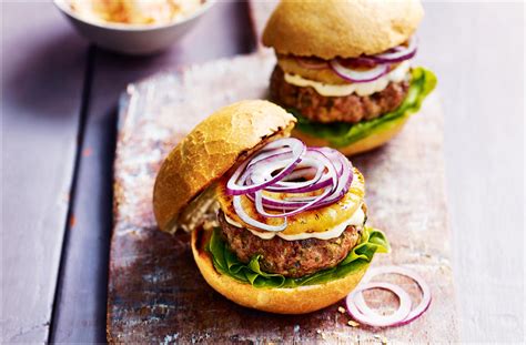 pork-pineapple-burgers-burger-recipes-tesco-real image