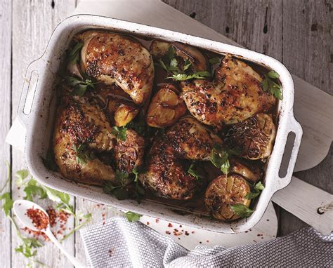 roast-chicken-thighs-with-garlic-lemon-herbs-taste image