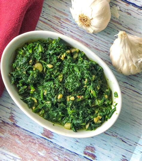 spinach-stir-fry-recipe-with-garlic-by-archanas-kitchen image