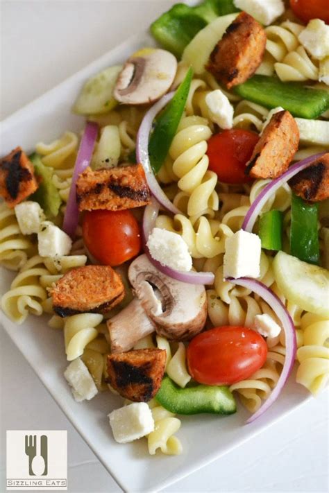 greek-pasta-salad-with-feta-sausage-sizzling-eats image
