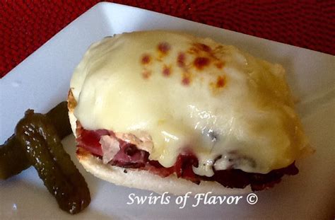 open-faced-reuben-sandwich-swirls-of-flavor image