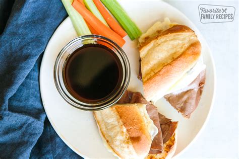 easy-french-dip-sandwich-with-au-jus-favorite-family image