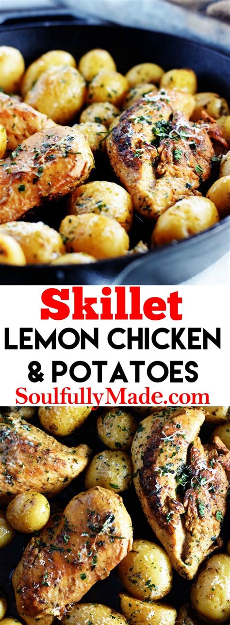 skillet-lemon-chicken-and-potatoes-soulfully-made image