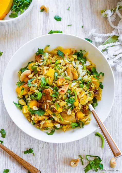 coconut-cashew-curry-chicken-and-rice-with-mango image