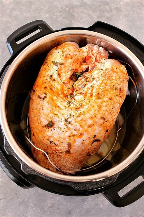 instant-pot-turkey-breast-recipe-crunchy-creamy-sweet image