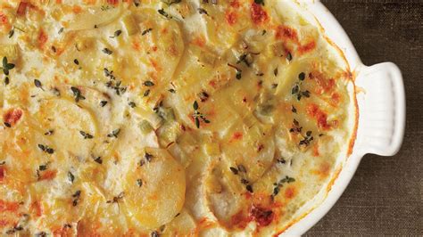 potato-and-celery-root-gratin-with-leeks-recipe-bon image