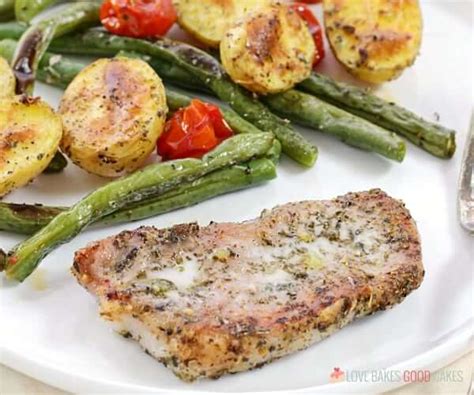italian-pork-chop-sheet-pan-dinner-love-bakes-good image