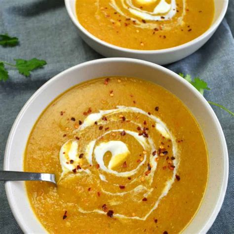 spicy-red-lentil-soup-healthy-easy-hint-of-healthy image