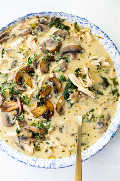 rotisserie-chicken-mushroom-soup-simply-delicious image