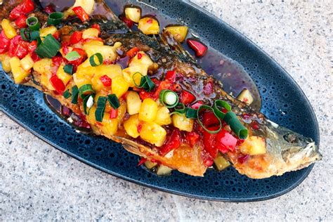 thai-style-deep-fried-whole-fish-with-pineapples image