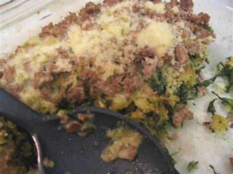 turkey-stuffing-spinach-casserole image