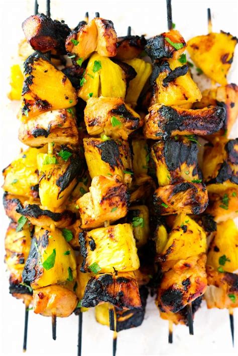 grilled-hawaiian-chicken-and-pineapple-kabobs-so image