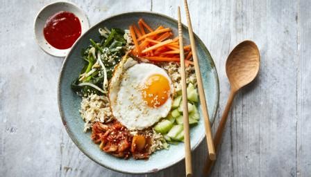 bibimbap-with-sesame-spinach-recipe-bbc-food image