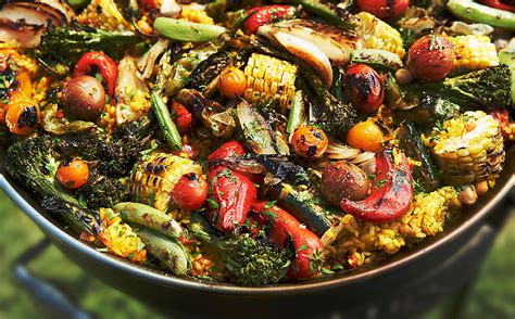 grilled-vegetable-paella-recipe-barbecuebiblecom image