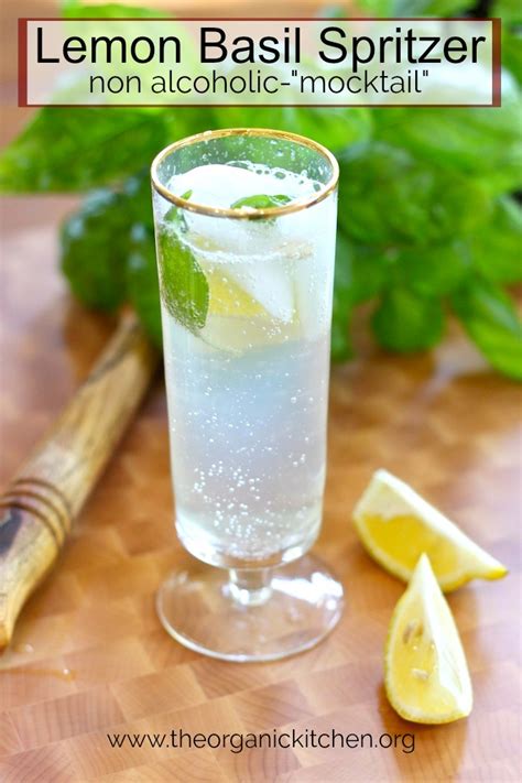 lemon-basil-spritzer-non-alcoholic-mocktail image