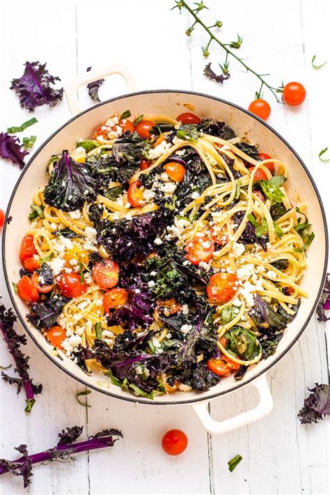 purple-kale-cherry-tomato-pasta-happy-veggie-kitchen image