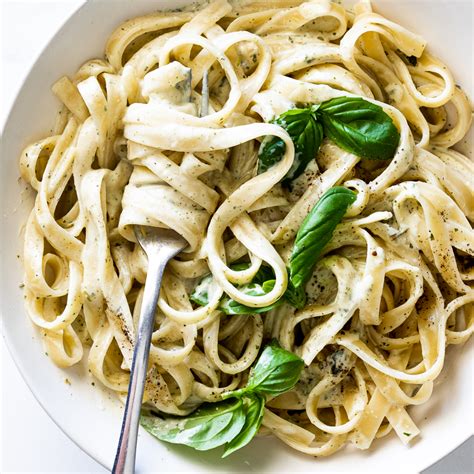 pasta-with-basil-cream-sauce-simply-delicious image