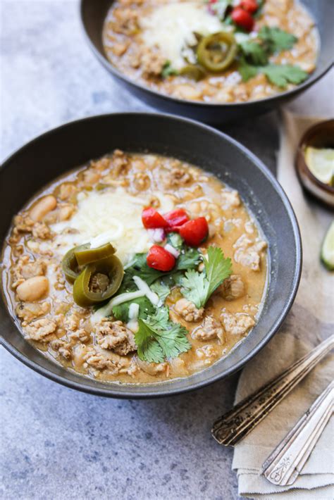 turkey-and-white-bean-chili-the-defined-dish image