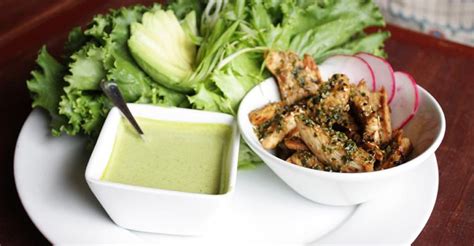 chicken-lettuce-wraps-with-cilantro-lime-sauce image