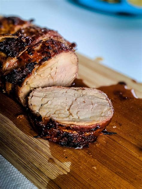 grilled-bacon-wrapped-pork-tenderloin-blackberry image
