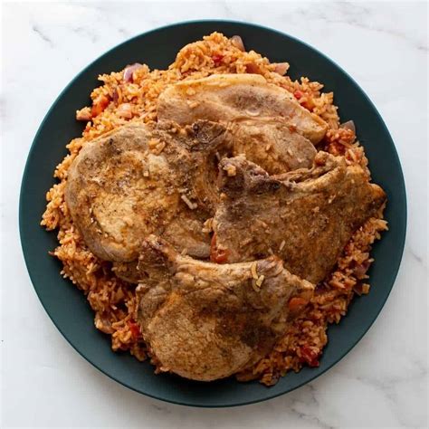 instant-pot-pork-chops-and-rice-hint-of-healthy image
