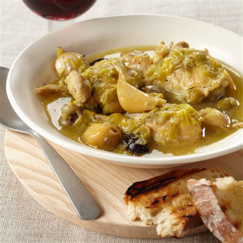 slow-cooker-chicken-with-40-cloves-of-garlic-food image