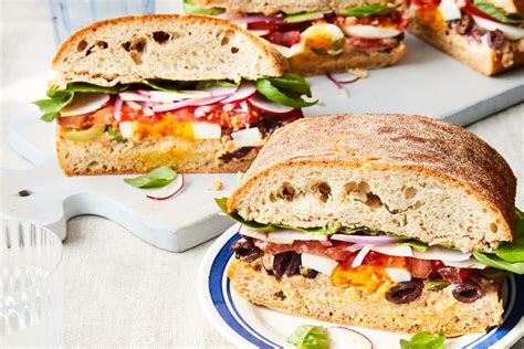 pan-bagnat-nioise-salad-sandwich-food-wine image