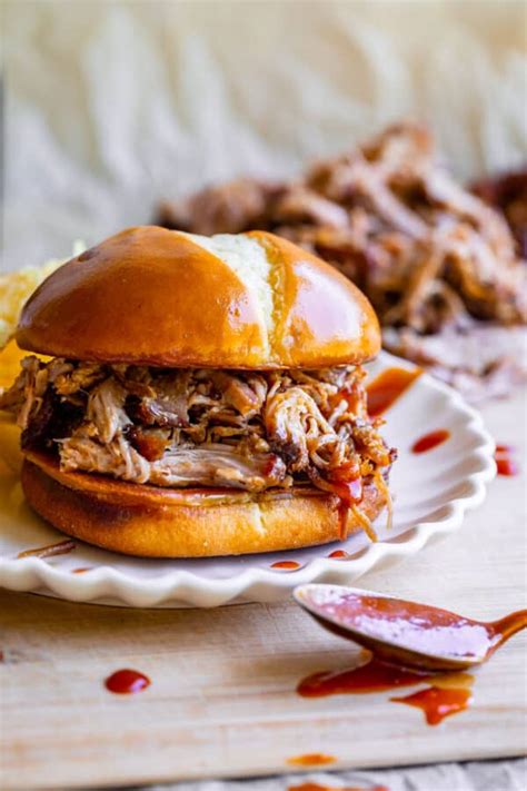bbq-smoked-pulled-pork-on-a-gas-grill-the-food image