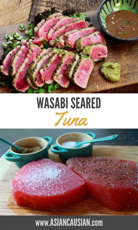 easy-wasabi-seared-tuna-recipe-asian-caucasian-food image