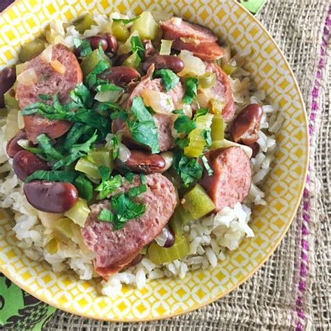 easy-louisiana-red-beans-and-brown-rice-teaspoon image