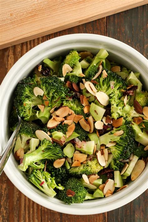broccoli-salad-with-dried-cranberries-and-almonds-tasty image