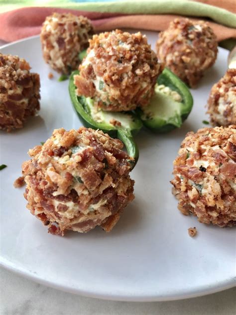 no-bake-jalapeno-popper-cheese-balls-with-bacon-chives image