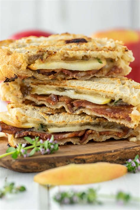 apple-cheddar-and-bacon-panini-recipe-chisel-fork image