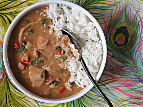 slow-cooker-leftover-turkey-and-andouille-gumbo image