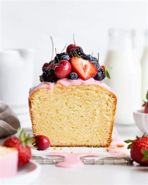 strawberry-lemon-loaf-cake-browned-butter-blondie image